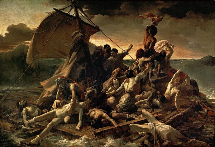 Raft-of-the-Medusa-canvas-Theodore-Gericault-1819